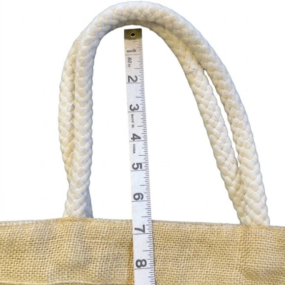 Vintage Trader Joe’s Jute Rope Handle Tote Bag Rare - Picture 2 of 10